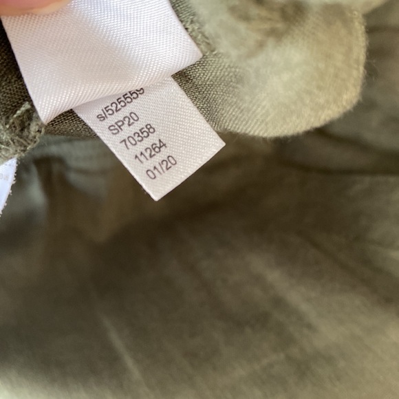 NWT Lou & Grey for Loft Linen Blend Green Casual Pants - Picture 8 of 10